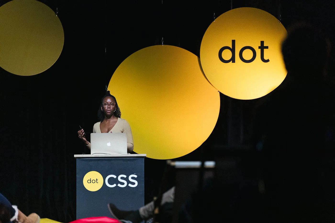 Me presenting at dotCSS