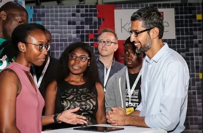 Me meeting the CEO of Google!