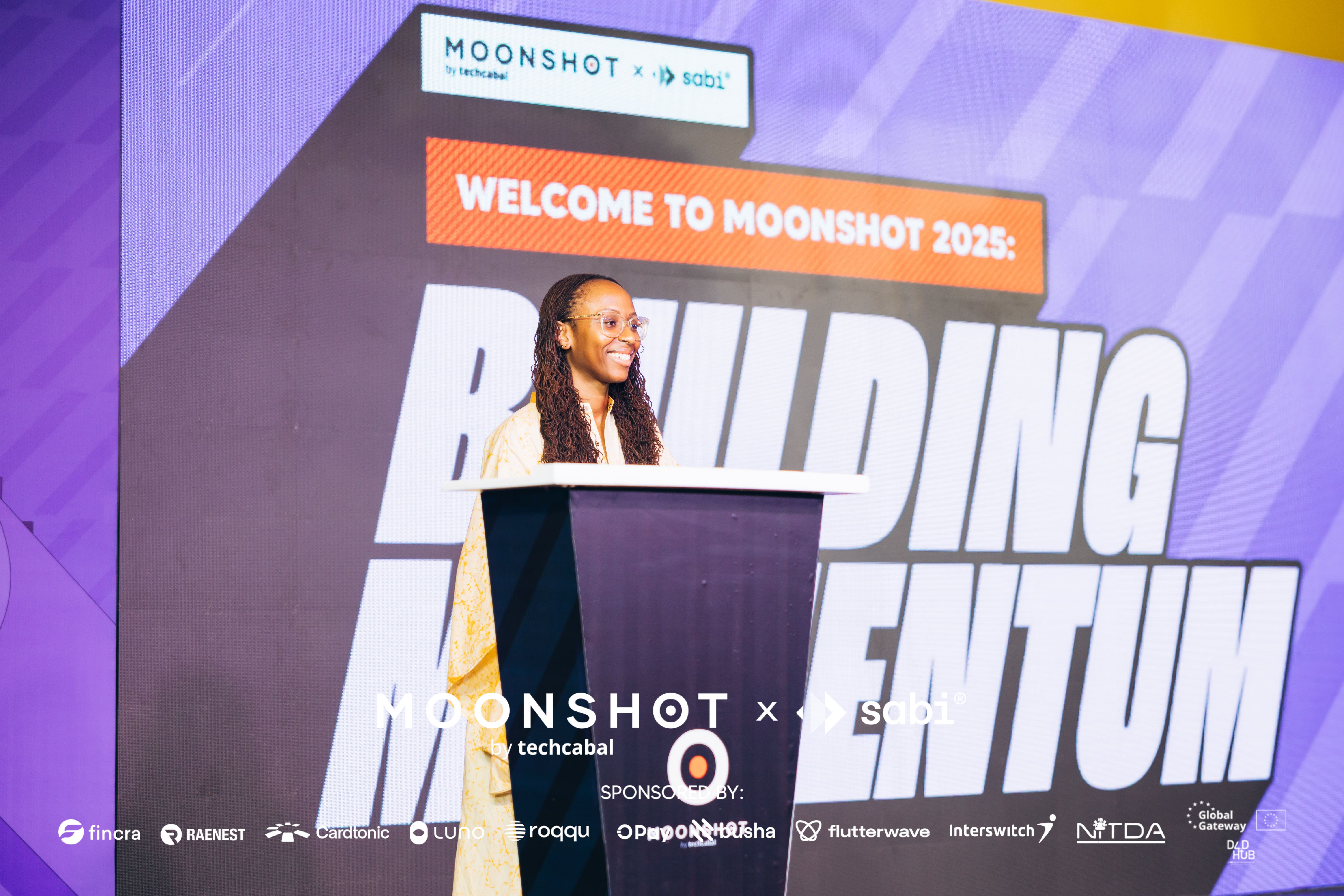 Me speaking on stage at the conference