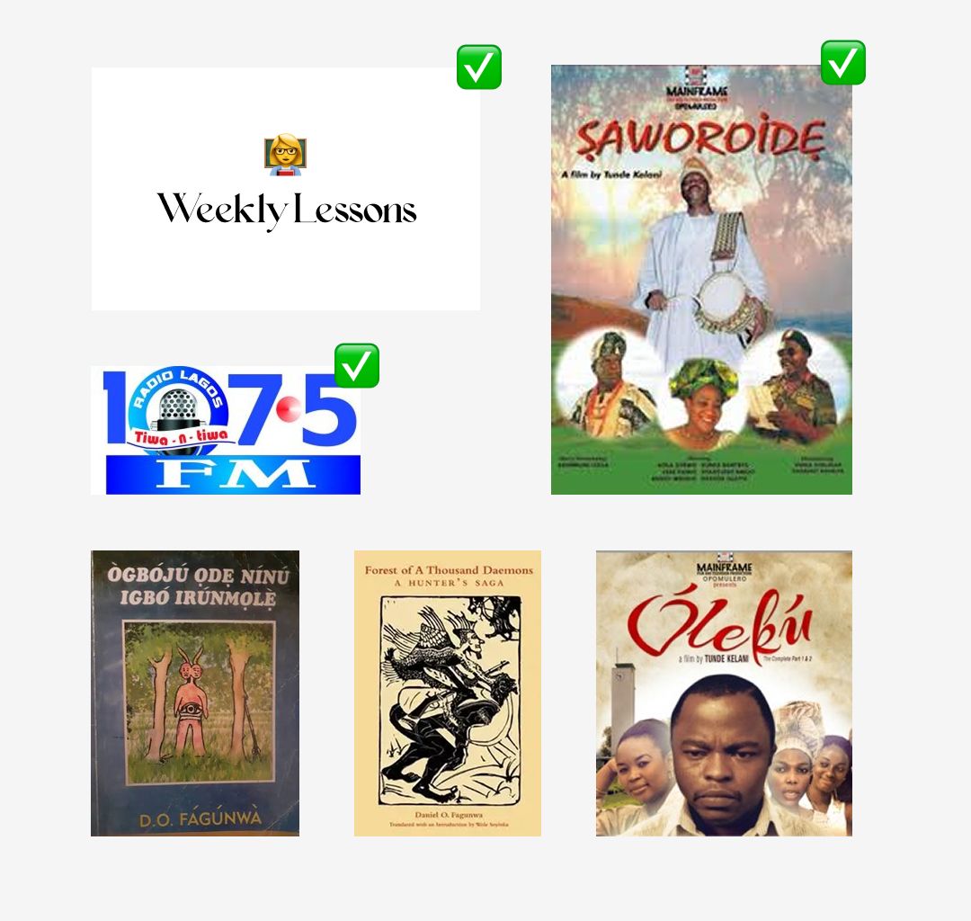Yoruba language learning resources