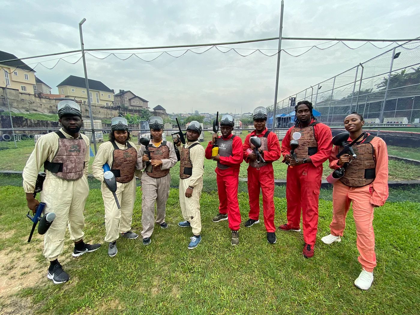 BuyCoins team at Paintball